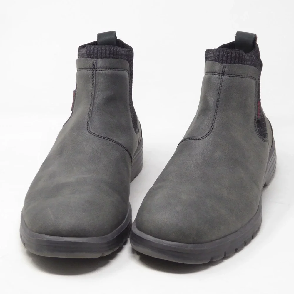 Hey Dude Mens Scott Grip Boots Gray Chelsea Ultra Grip Ankle Size 9